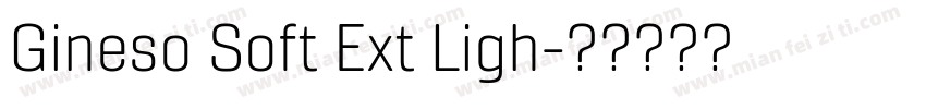 Gineso Soft Ext Ligh字体转换